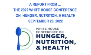 Logo for 2022 White House Conference on Hunger, Nutrition, & Health