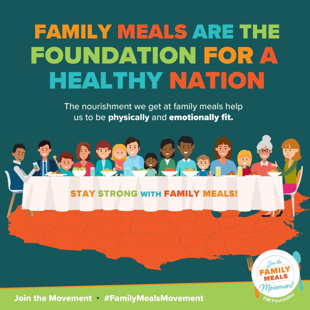 Family meals are the foundation for a health nation