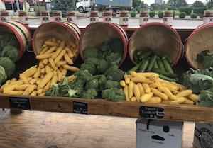 Vegetables for sale at a farmer's market