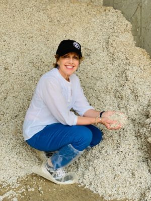 Marianne Smith Edge at White Rocks Farm. The farm uses cotton seed waste as feed for their cattle. Truly "sustainability in action."