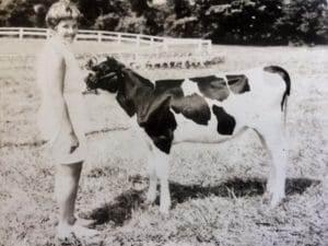 Marianne with calf
