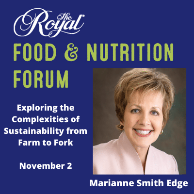 Image for Marianne Smith Edge's presentation at The Royal Food & Nutrition Forum
