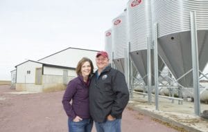 Steve and Charlotte Rommereim on their South Dakota farm