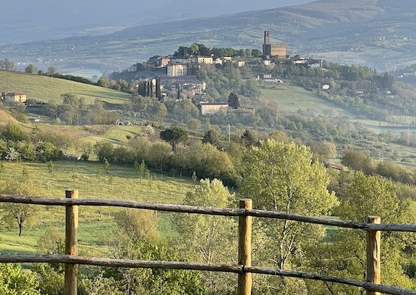 View of landscape in Poppi, Italy