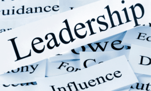leadership concepts spelled out in slips of paper